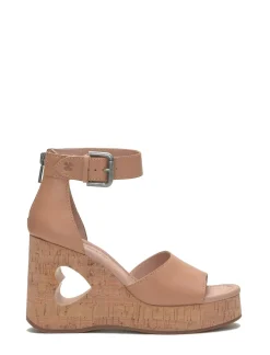 Lucky Brand himmy cork wedge medium dark brown*WOMEN Shoes
