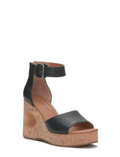 Lucky Brand himmy cork wedge black*WOMEN Shoes