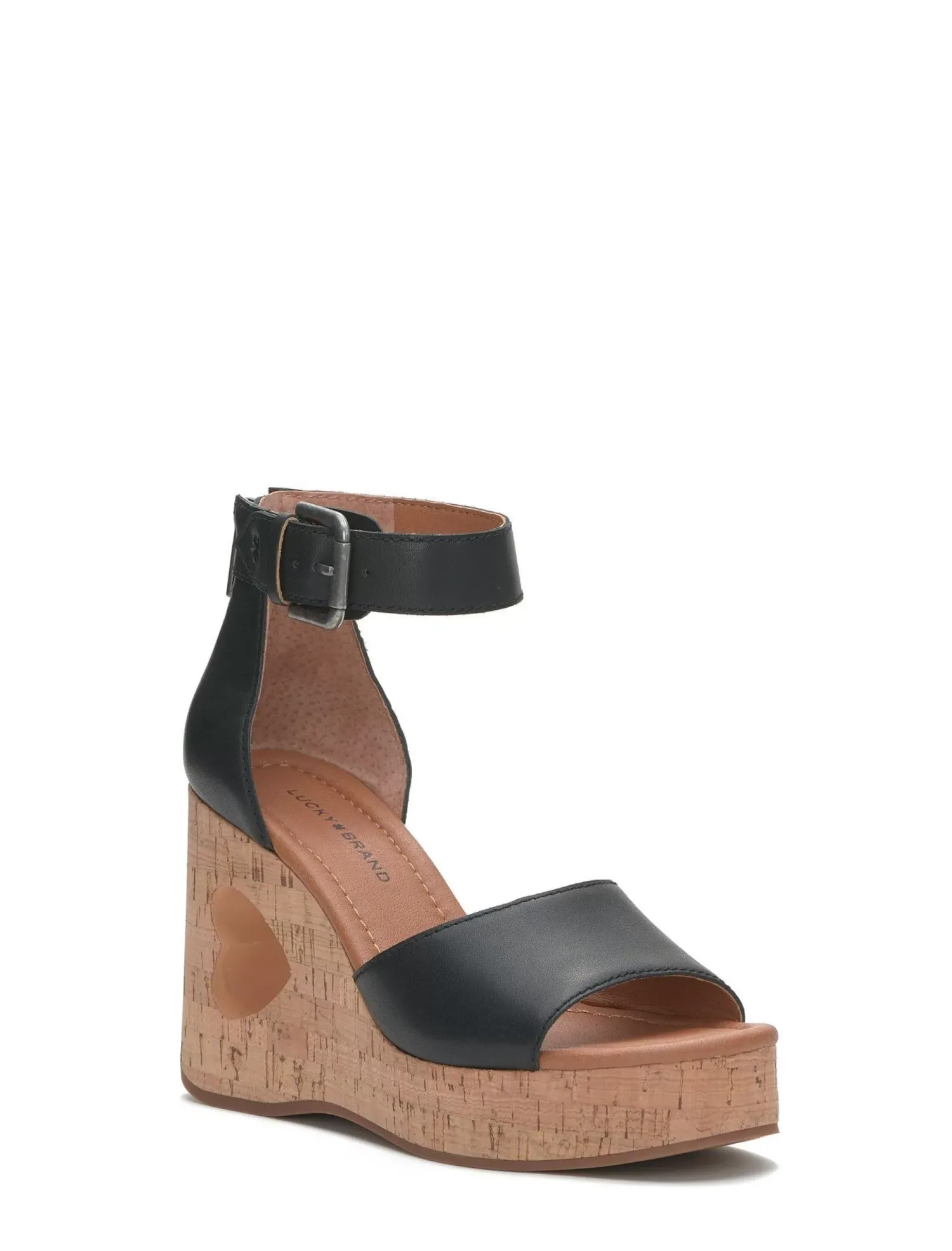 Lucky Brand himmy cork wedge black*WOMEN Shoes