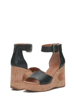 Lucky Brand himmy cork wedge black*WOMEN Shoes