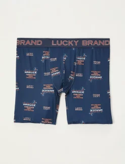 Lucky Brand holiday printed boxer gift light blue*MEN Underwear & Sleepwear|Loungewear