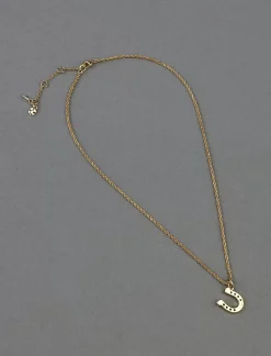 Lucky Brand horse shoe pendant gold*WOMEN Jewelry