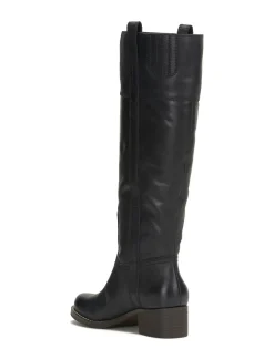 Lucky Brand hybiscus leather knee high boot black*WOMEN Shoes