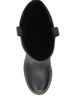 Lucky Brand hybiscus leather knee high boot black*WOMEN Shoes