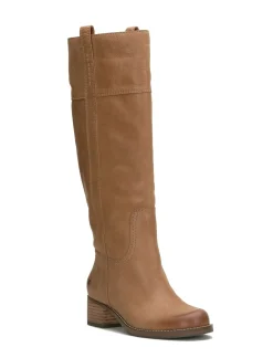 Lucky Brand hybiscus leather knee high boot light brown*WOMEN Shoes