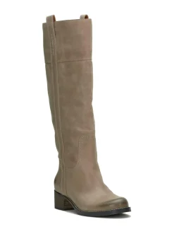 Lucky Brand hybiscus leather knee high boot medium light grey*WOMEN Shoes