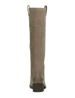 Lucky Brand hybiscus leather knee high boot medium light grey*WOMEN Shoes