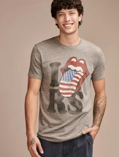 Lucky Brand i love rolling stones heather grey*MEN Graphic Tees