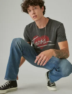 Lucky Brand i love tacos jet black*MEN Graphic Tees