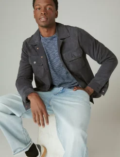 Lucky Brand indigo pocket tee # 419 indigo*MEN Shirts & Tops