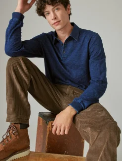 Lucky Brand indigo rugby # 419 indigo*MEN Shirts & Tops