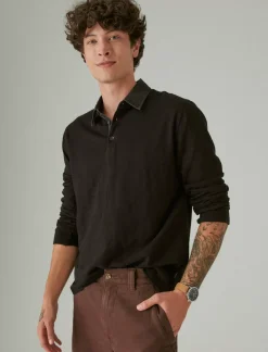 Lucky Brand indigo rugby black indigo*MEN Shirts & Tops