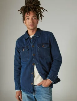 Lucky Brand indigo shirt jacket # 419 indigo*MEN Jackets & Outerwear