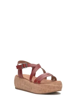 Lucky Brand jacobean cork platform sandal light red*WOMEN Shoes