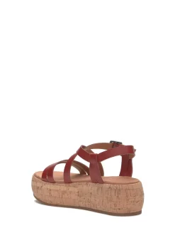 Lucky Brand jacobean cork platform sandal light red*WOMEN Shoes