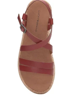 Lucky Brand jacobean cork platform sandal light red*WOMEN Shoes