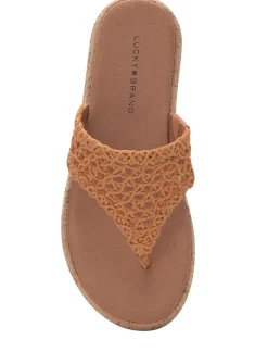 Lucky Brand jaslene macrame cork platform sandal gold*WOMEN Shoes