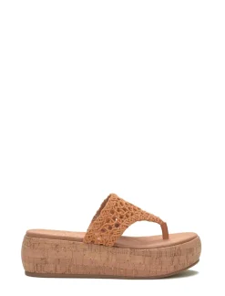Lucky Brand jaslene macrame cork platform sandal gold*WOMEN Shoes
