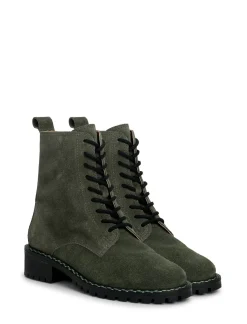 Lucky Brand kancie combat boot dark green*WOMEN Shoes