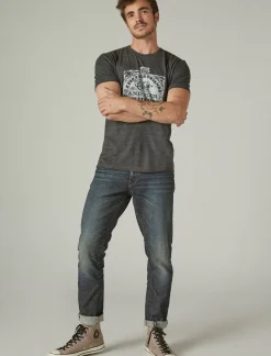 Lucky Brand keep your friends close whiskey tee jet black*MEN Graphic Tees