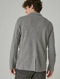 Lucky Brand knit blazer heather grey*MEN Jackets & Outerwear|Suit Separates