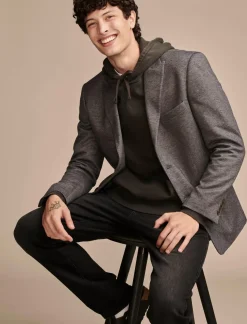 Lucky Brand knit blazer 4-way stretch medium grey*MEN Suit Separates