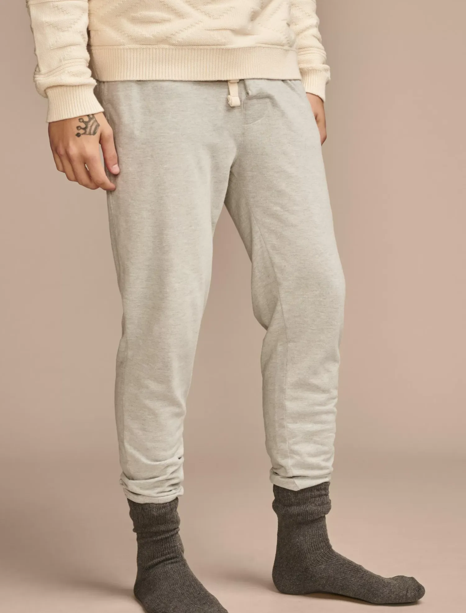 Lucky Brand knit jogger sleep pant dark grey*MEN Underwear & Sleepwear|Loungewear