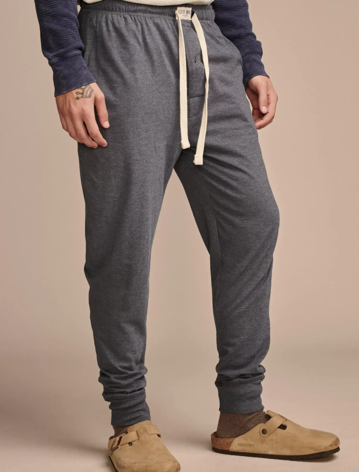 Lucky Brand knit jogger sleep pant rinse*MEN Underwear & Sleepwear|Loungewear