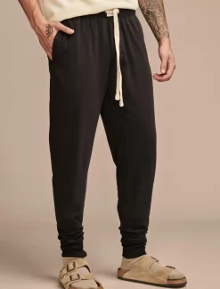 Lucky Brand knit jogger sleep pant black*MEN Underwear & Sleepwear|Loungewear