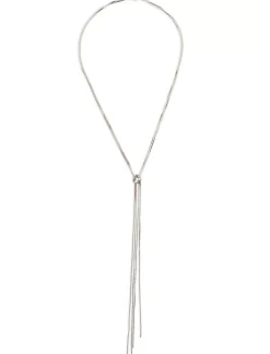 Lucky Brand knotted lariat necklace silver*WOMEN Jewelry
