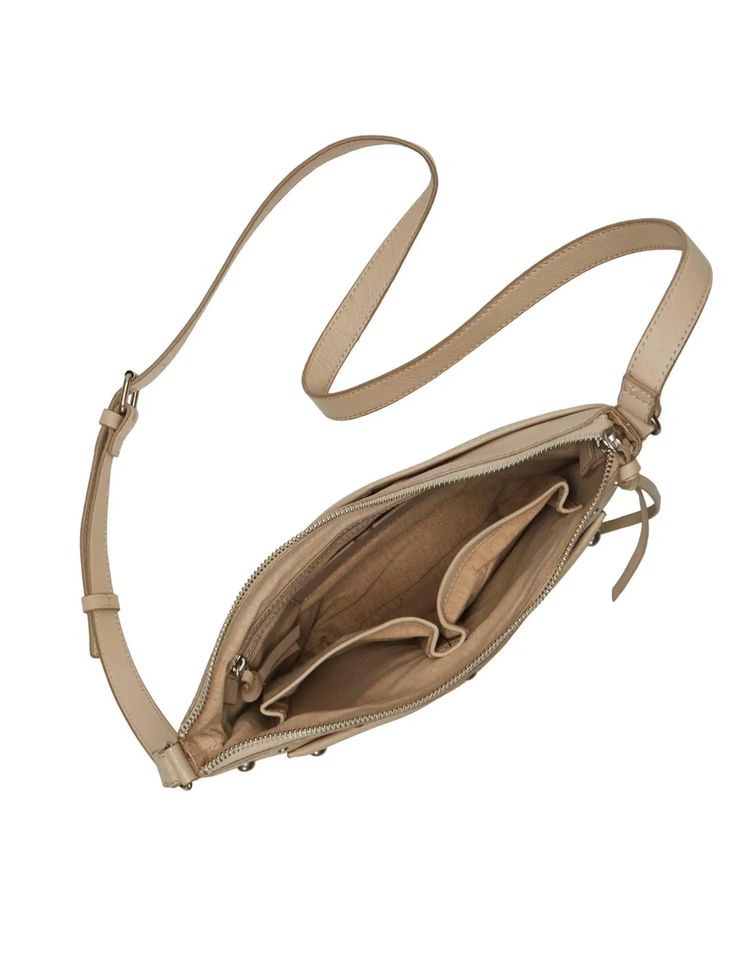 Lucky Brand kyla studded crossbody bag light grey*WOMEN Handbags
