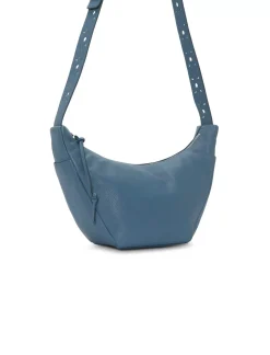 Lucky Brand lara leather crossbody open blue/turquoise*WOMEN Handbags