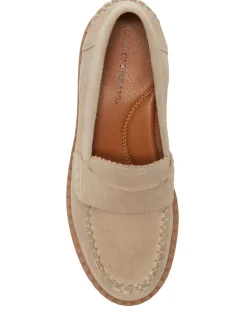 Lucky Brand larissah suede loafer light beige*WOMEN Shoes