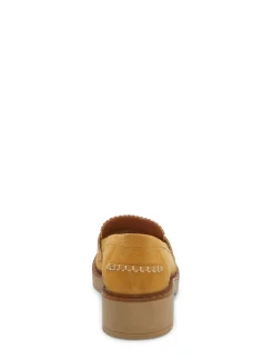 Lucky Brand larissah suede loafer open brown/rust*WOMEN Shoes
