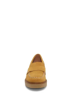 Lucky Brand larissah suede loafer open brown/rust*WOMEN Shoes