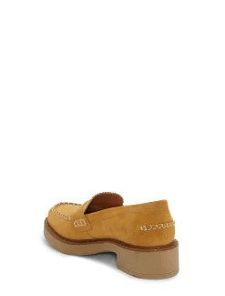 Lucky Brand larissah suede loafer open brown/rust*WOMEN Shoes