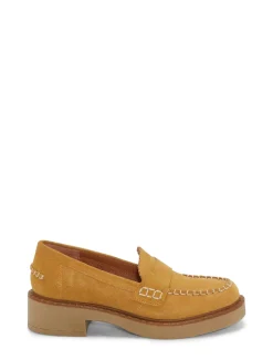 Lucky Brand larissah suede loafer open brown/rust*WOMEN Shoes