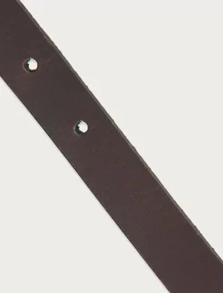 Lucky Brand leather belt with western buckle set dark brown*WOMEN Belts