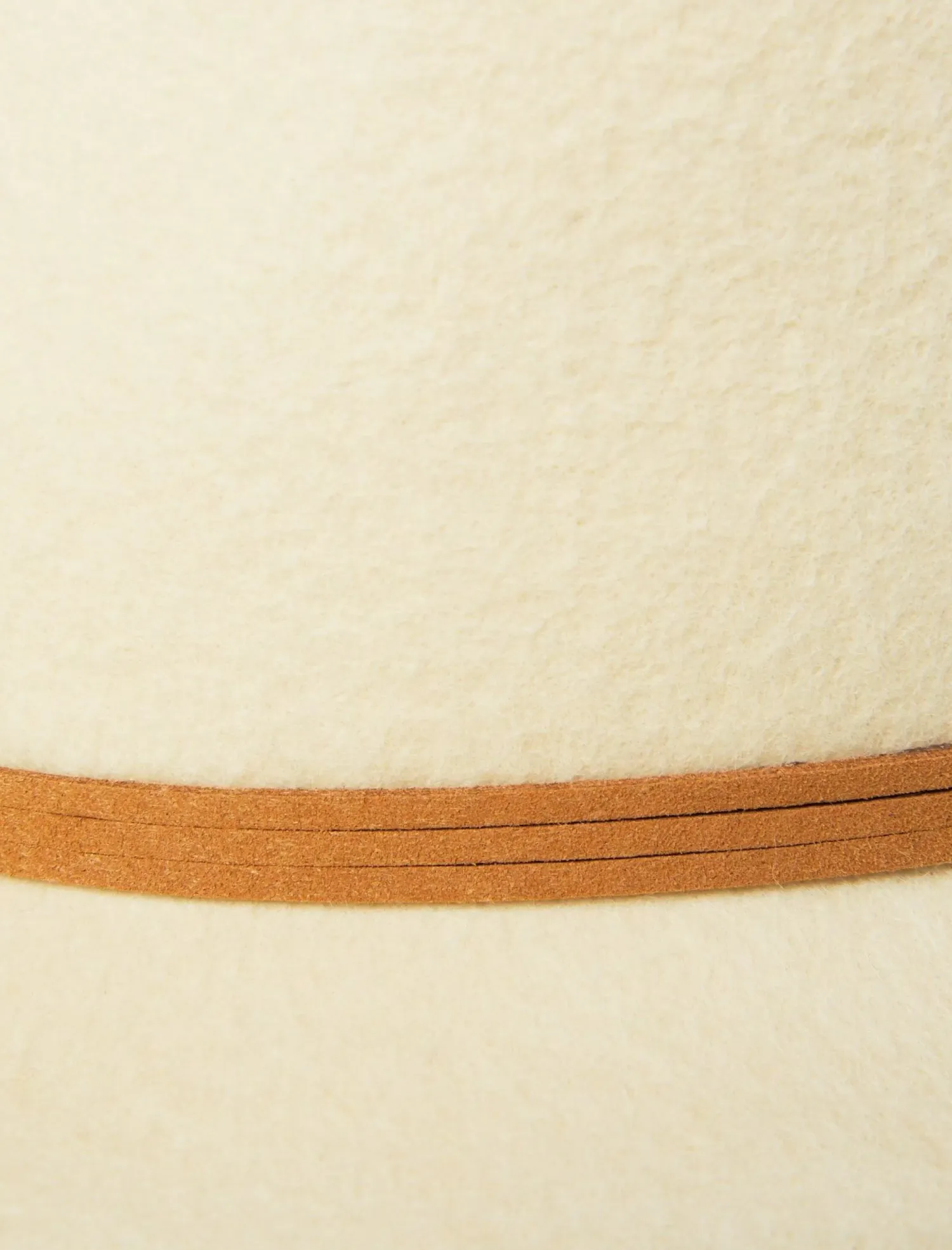 Lucky Brand leather tie cowboy hat open white/natural*WOMEN Hats
