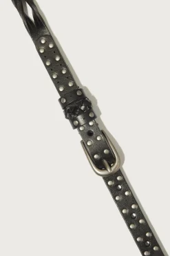 Lucky Brand leather twist and stud belt medium brown*MEN|WOMEN Belts