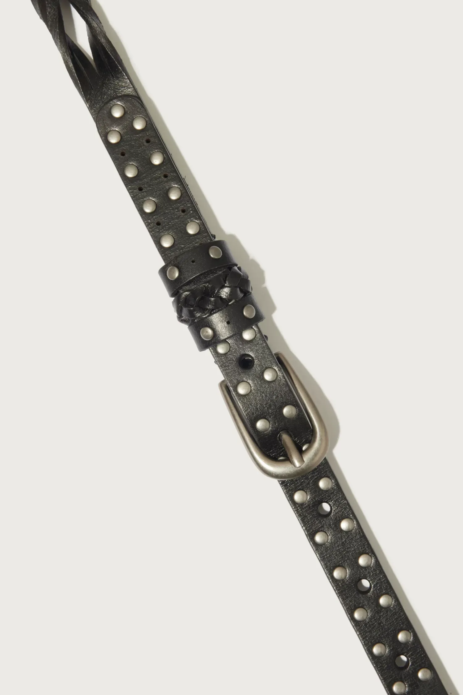 Lucky Brand leather twist and stud belt medium brown*MEN|WOMEN Belts