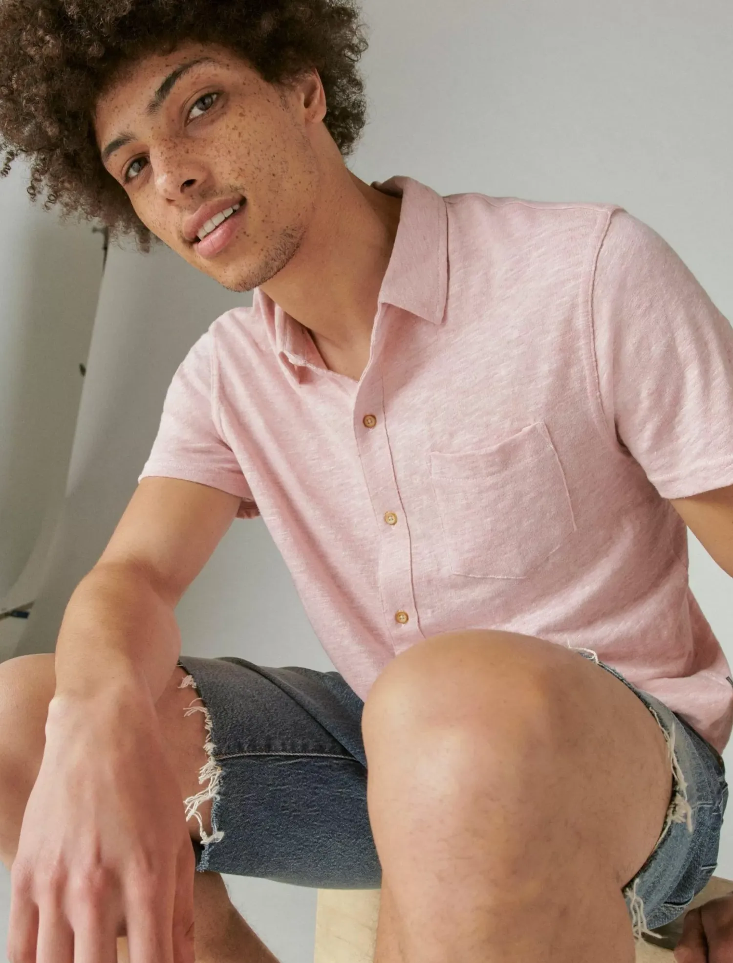 Lucky Brand linen button up shirt zypher*MEN Button-Downs