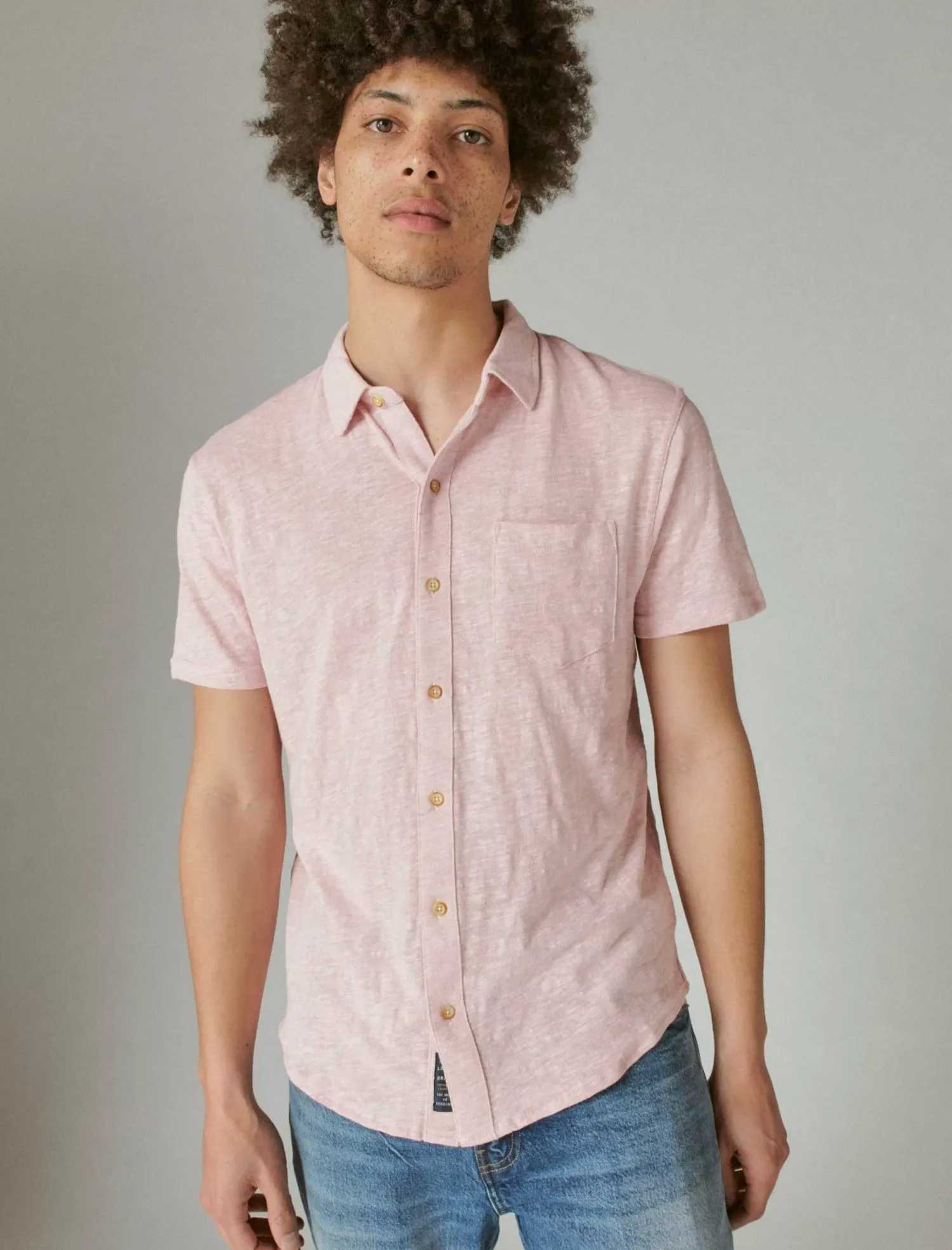 Lucky Brand linen button up shirt zypher*MEN Button-Downs