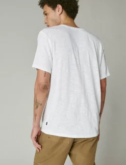 Lucky Brand linen henley bright white*MEN Shirts & Tops