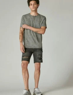 Lucky Brand linen henley heather grey*MEN Shirts & Tops
