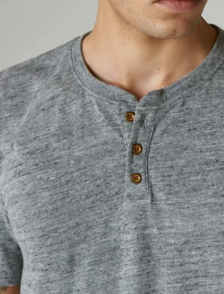 Lucky Brand linen henley black iris*MEN Shirts & Tops