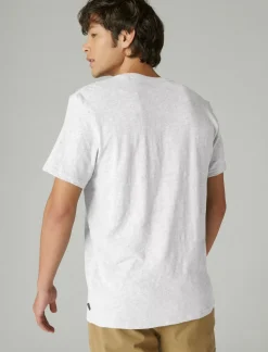Lucky Brand linen short sleeve henley bright white*MEN Shirts & Tops