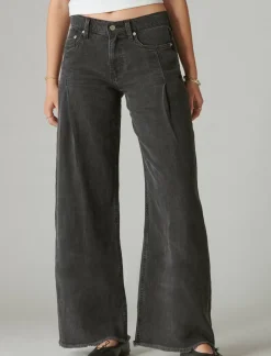 Lucky Brand liquid denim luxe palazzo soft black*WOMEN|JEANS Jeans|Wide Leg