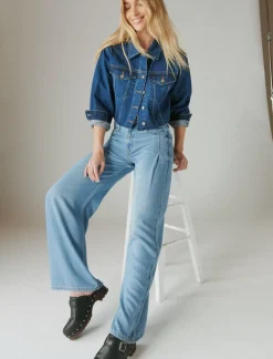 Lucky Brand liquid denim luxe palazzo river*WOMEN|JEANS Jeans|Wide Leg