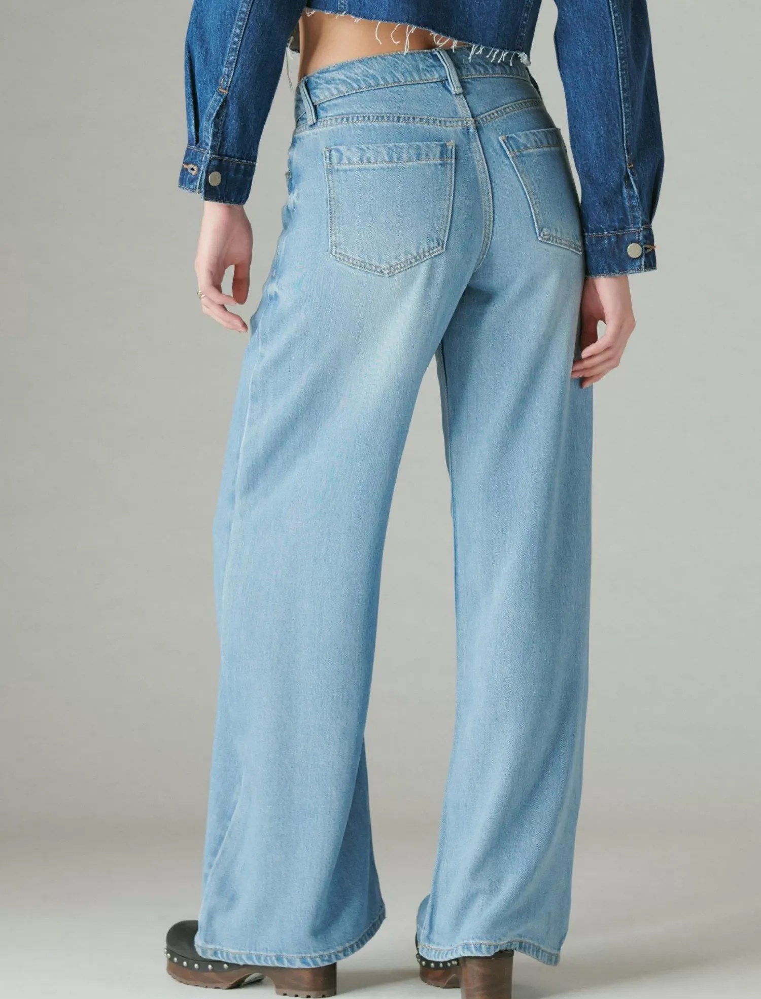 Lucky Brand liquid denim luxe palazzo river*WOMEN|JEANS Jeans|Wide Leg
